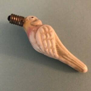 Very Old Porcelain White Parrot Lightbulb